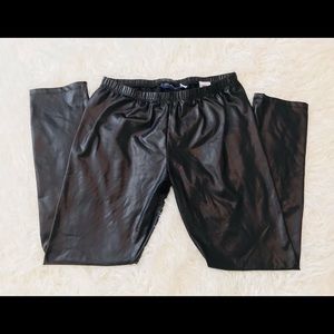 EUC Wet Look Girls Leggings